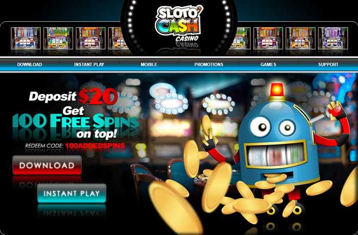 Slotocash 100 FREESPINS